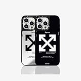 きょうめん オフホワイト スマホケース iPhone16promax/15plus ファッション 個性 アイデア 新しい 携帯電話ケース カップル 転倒防止 (iPhone 12,ブラック)