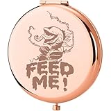 JXGZSO Espejo de flores caníbales de terror, regalo para fanáticos de la película (FEED ME Mirror UK)