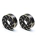 TREAL 1.9 Brass Wheel Weights 64g Brake Disc Weights(2) for TRX4 SCX10 III SCX10 II Capra 1/10 Crawler Wheels