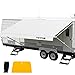 VEVOR Wohnmobil-Markisenstoff-Ersatz, 4,3 m, 425 g, Vinyl, wasserdicht, Sonnenschutz, Outdoor-Baldachin, RV-Ersatzstoff für Wohnmobil, Anhänger und Wohnmobil-Markisen, weiß
