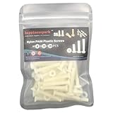 Bellissimo aspetto esterno e materiale durevole di alta qualità: realizzato in nylon PA70 di alta qualità con Rohs, il colore bianco e la superficie liscia lo rendono non solo le viti e i dadi generali, ma anche un artigianato. Può essere perfettamente per soddisfare le vostre esigenze di utilizzo e bellezza