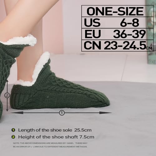Image of Non slip floor socks Fuzzy Curly Fur Memory Foam Loafer Thick velvet slippers, autumn and winter warm home floor anti slip foot protection covers,