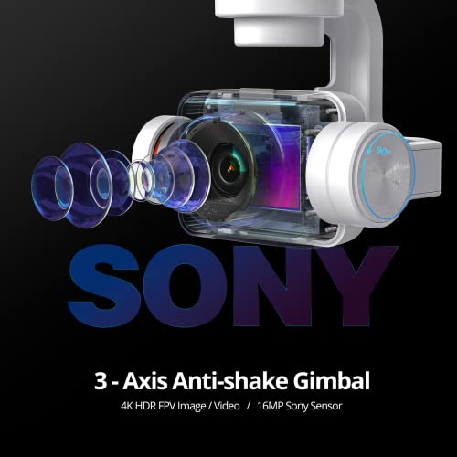 Potensic Dreamer Pro 4K Gps Drones With 3-Axis Gimbal Camera For Adults, Brushless Motor Fpv Drone 2Km Transmission Range, 28Mins Flight, Auto-Return, Quadcopter With Metal Carry Case And 32G Sd Card #TOP1