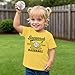 Baseball Shirts for Toddler Girl Boy Baseball Player T Shirt Game Day Sports Fan Short Sleeve Tee Top B-Yellow