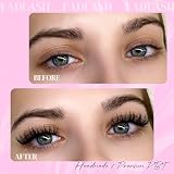 Easy Fan Lashes FADLASH 0.07mm D Curl 14mm Pojedyncza Długość Self Fanning Przedłużenie Rzęs Objętość Rosyjska Russian Easy Fan Eyelash(0.07-D-14mm)