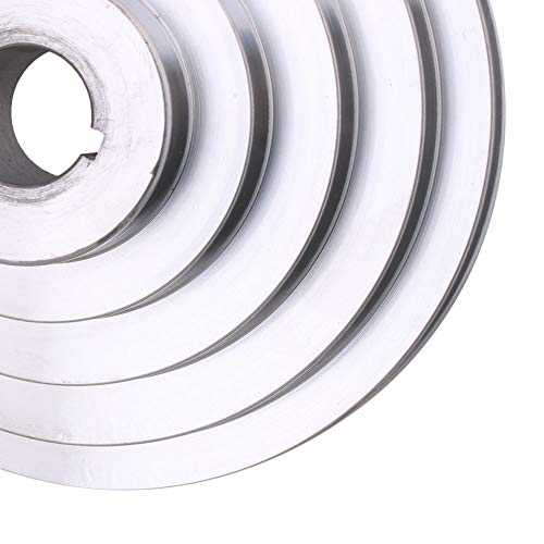 25mm Bore 54mm-150mm Outter Dia Aluminum 5 Slot A Type V-Shaped Pagoda Pulley 5 Step Pulley Belt 12.7mm Belt Width