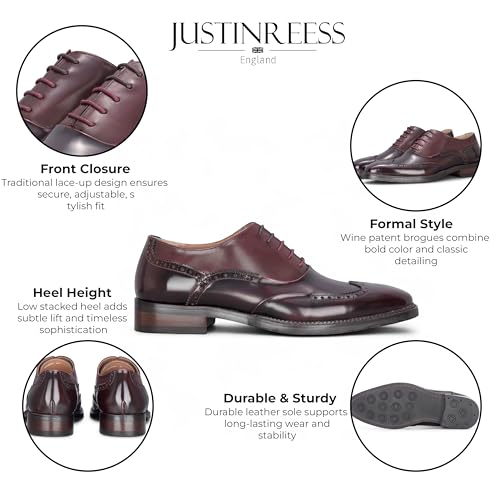 Men's Patent Leather Brogue Formal Shoes - Harry2
