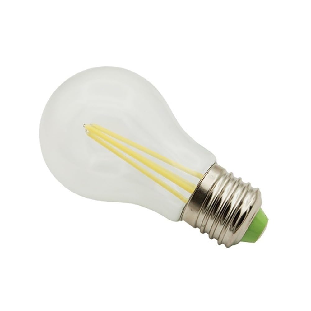 Fengyan Bombillas domésticas, Paquete de 20 bombillas LED de filamento A60, 4 W, E27, CC 12 V/24 V/48 V, estilo retro, transparentes, for decoración de Edison. Iluminación doméstica(Warm White 3000K,E