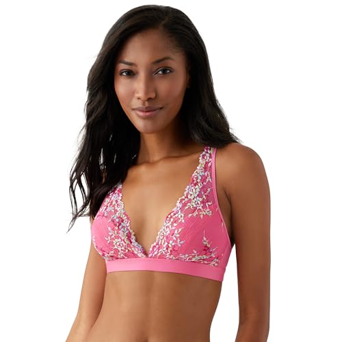 Image of Wacoal Women's Embrace Lace Lightly Lined Wire Free Mid Coverage Bralette, 852191