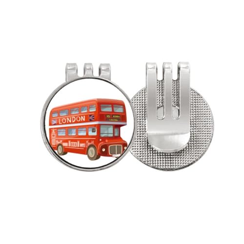 Marqueur de balle de golf magnétique émail motif Londres
