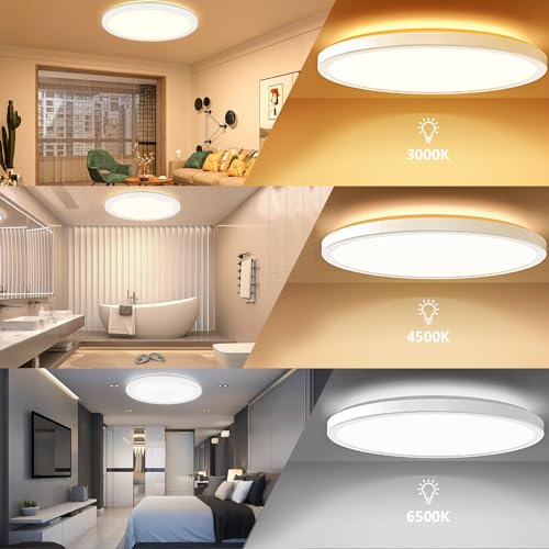 Plafonnier LED dimmable avec télécommande pour ajuster l'ambiance lumineuse - 2