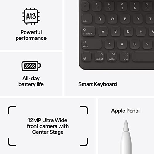 Image of Apple iPad (9th Generation, 10.2-inch, 2021), 256GB, Wi-Fi, Silver (Renewed Premium)