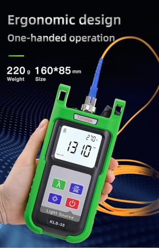 Image of 1310 /1550nm + Multimode 850 /1300nm Optical Fiber SingleMode SM and Multimode MM Light Source KLS-35-MS ±0.05dB /15mins Output Stability Komshine