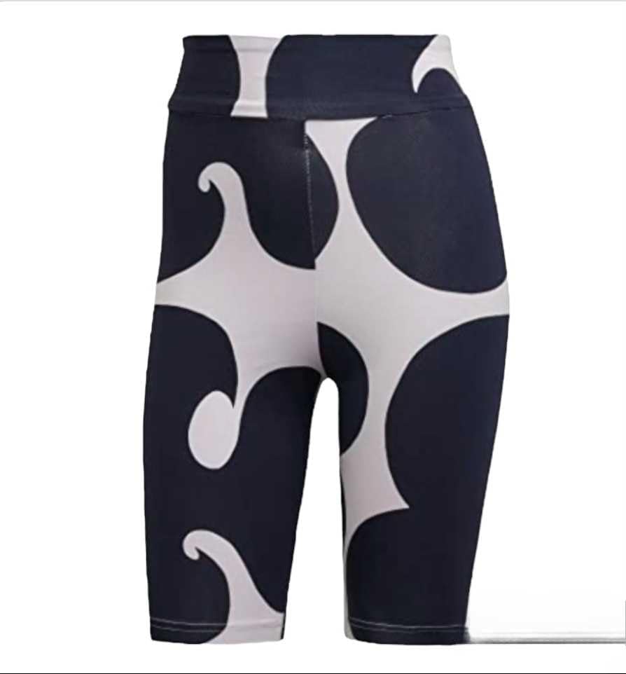 adidas Marimekko Rib Short Leggings Knee Length Women's - Image 3