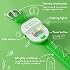Potty Training Seat and Potty Watch - Easy & Fun Toilet with Interactive 6 Reusable Color Changing Stickers and Watch Included (Savanna & Blue)