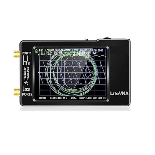 Analizador de espectro y red vectorial con pantalla de 4 pulgadas para bandas HF y VHF