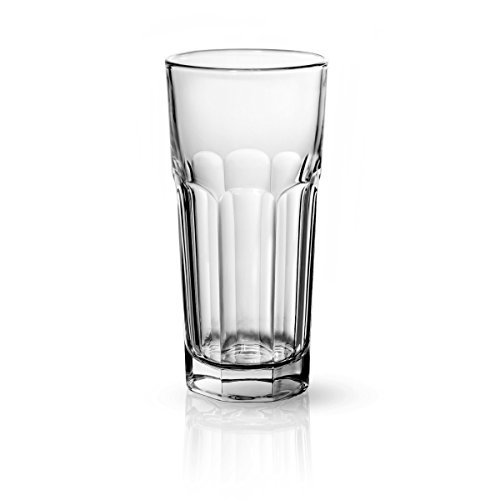 SIXBY Longdrink Marocco - Latte Macchiato Glasses 280ml, Glass, Pack of 6, Colourless (Clear) Or Transparent