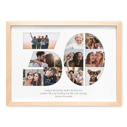30. Geburtstag Frau Mann Fotogeschenk mit eigenem Foto...