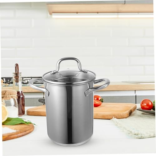UPKOCH Stainless Steel Stock Pot with Strainer Turkey Fryer Pot, Deep Fryers with Frying Basket for Outdoor Cooking and Home Brewing by UPKOCH - Used condition - Image 7