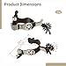 DORMIYA 2 PCS Western Spurs, Cowboy Boot Spurs with Turnable Gear, Western Riding Gear with Secure Side Buckles for Training Cues Ranch Arena Riding (B)
