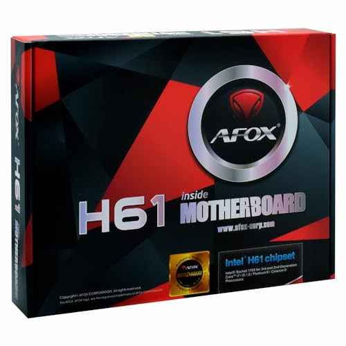 Placa Mãe Afox, Chipset H61, Intel LGA 1155, mATX, Ddr3, M.2 NVMe, Hdmi Preta - IH61-MA2-V6