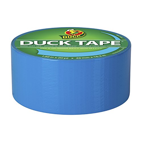 Image of Duck Brand 1311000 Color Duct Tape, Electric Blue, 1.88 Inches x 20 Yards, Single Roll