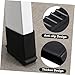 DOITOOL Step Ladder Foot Mat 4-Pack Non-Slip Rubber Feet Covers 2.36X2.36X1.10In Herringbone Pattern Replacement Caps for Ladder Stability and Protection