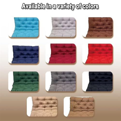 Coussin de balancelle 100x100x10 cm noir imperméable 2-3 places - 4