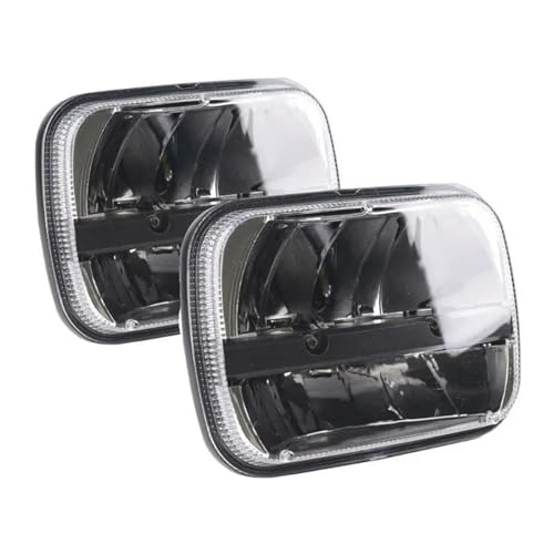 Phare LED 7X6 Rectangulaire pour Remplacer les Optiques Faibles de Jeep et Camion 4X4