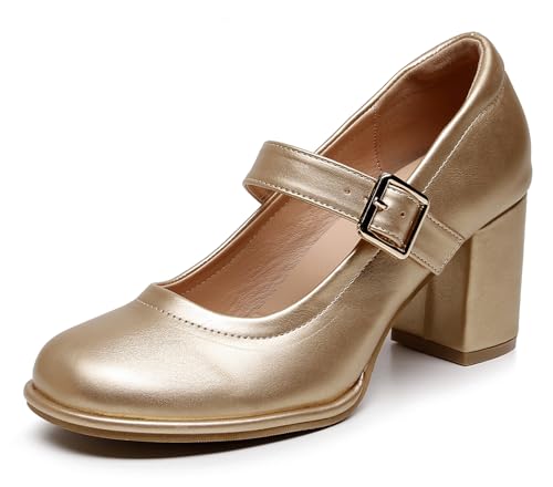 Image of VenusCelia Women's Mary Jane Pump Heeled Shoe