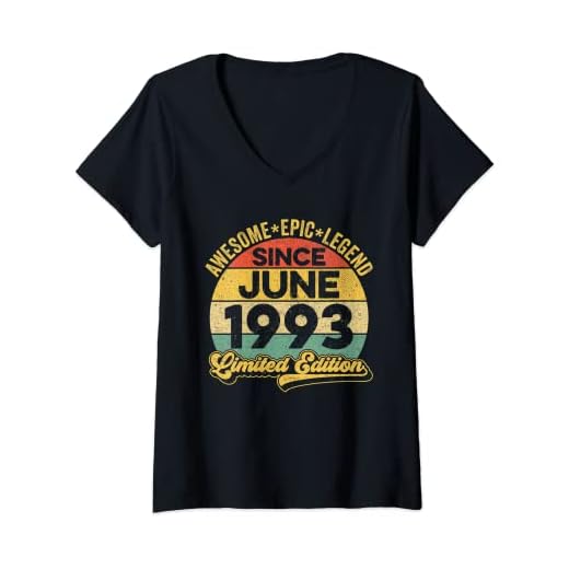 Mujer Awesome Legend Desde Junio 1993 29 Cumpleaños 29 Años Camiseta Cuello V