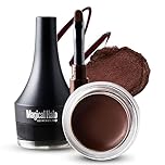 COODAM Natural Black Gel Eyeliner Cream Pencils - Smudge Proof Eye liner Pen Eyeliner Gel Eyeliner Cream Waterproof Long Wear Gel Eyeliner Pencil With Brush