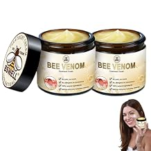 Bee Venom Skin Treatment Cream,2024New Bee Venom Treatment Cream,Professional & Deep Nourishment and Repair,Beauty Skin Care for Body & Face,All Skin,for Men & Women 2Cans, 30ml