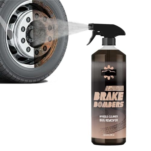TSYIDUI 2026 New Professional Brake Bomber Wheel Cleaner Spray,All Purpose Non Acid Rim Cleaner,Cleaning Tires,Safe for Use On Alloy and Painted Wheels (120ml Non-Set)