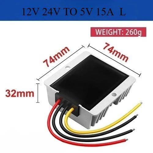 Convertisseur DC 12V 24V vers 5V 3A régulateur step down voiture - 7