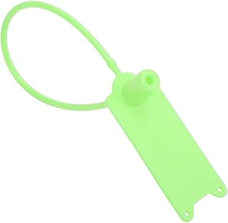 QANYEGN 100Pcs Plastic Tamper Seals Zip Ties, Disposable Anti Theft Self Locking Tie, PP Plastic Tamper Seals for Clothes, Bag Label Tag(Green)