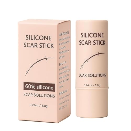 Silicone Scars Stick, 60% Silicone scars Solutions for Face and Body, with Centella Asiatica & Vitamin E, Soothing & Moisturizing scar Treatment for Old & New Scars (1)