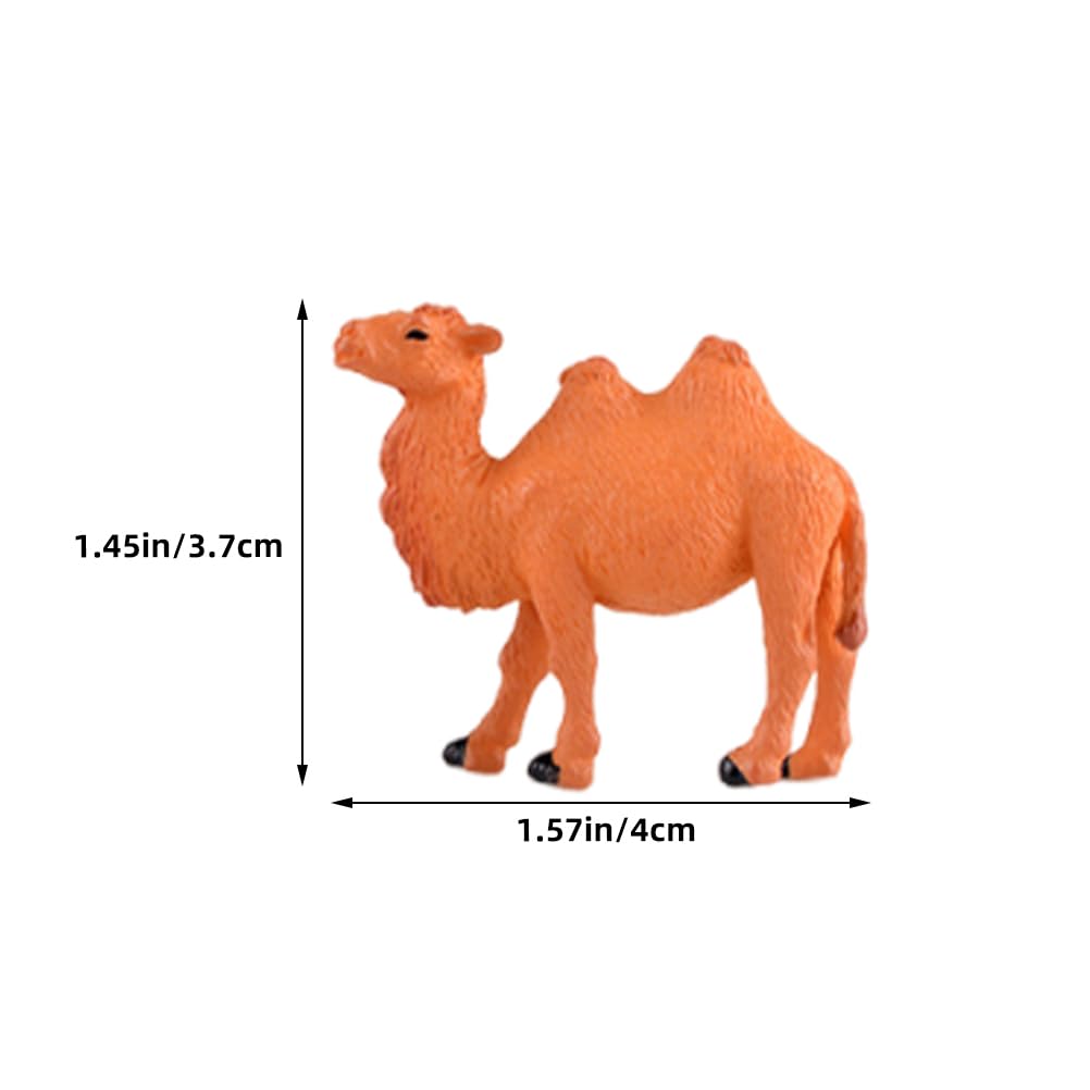 Miniature Camel Figurines: 20pcs Mini Animals Figures Cute Camel Ornament Tiny Collectible Figures for Boys and Girls Figurines for Desktop Cake Toppers Miniature Garden Landscape Decor Home Ornaments - Image 2