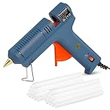 Toolsland Hot Glue Guns, 60W Full Size Hot Glue Gun Kit No Dripping with 20 Glue Sticks for Art,...