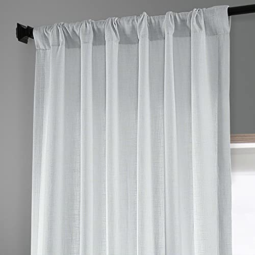 Hpd Half Price Drapes Heavy Linen Curtains For Bedroom 50 X 96 (1 Panel), Fhlch-Vet13191-96, Rice White #TOP4