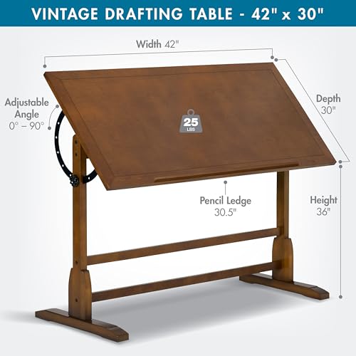 image for SD STUDIO DESIGNS Studio Designs Vintage Drafting Table - Antique Desi