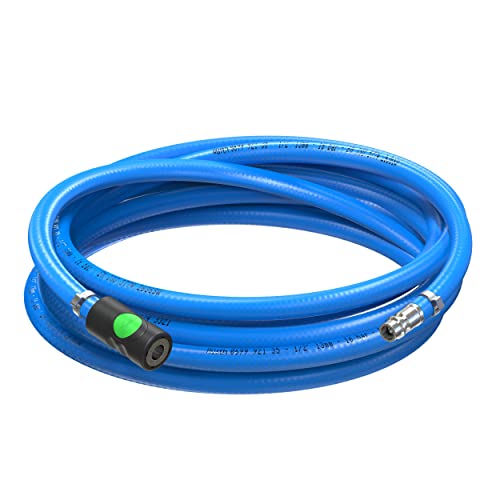 AUPROTEC Persluchtslang 6 mm binnen 1 m pvc-slang I 3-laags weefselslang voor persluchtcompressor I band/meter compressorslang zeer flexibel