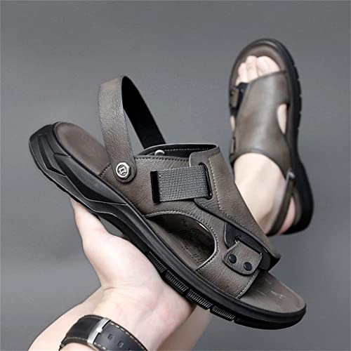 Mens Sandals Genuine Leather Sandals Men Outdoor Casual Lightweight Sandal Men Sandals(41)2