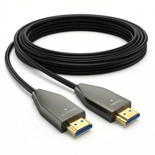 Cable HDMI de fibra óptica 8K 30m de ultra alta velocidad 48Gbps para cine en casa