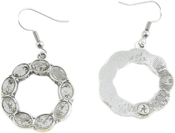 20 Pairs Jewelry Making Charms Supply Supplies Wholesale Fashion Antique Silver Tone Earring Backs Findings Ear Hooks G3RS1 Oval Cabochon Base Frame