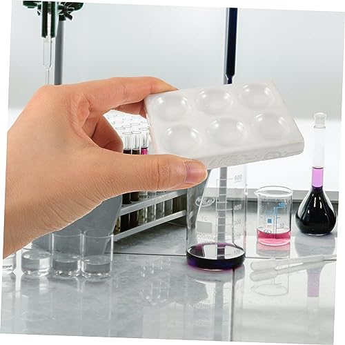 Placa de porcelana para laboratorio con 6 cavidades resistente a reactivos 4