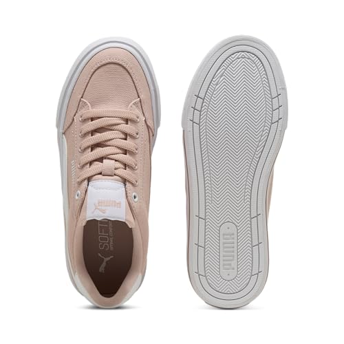 PUMA Puma Women's Court Classic Vulc Sneaker, Rose Quartz-Puma White, 8