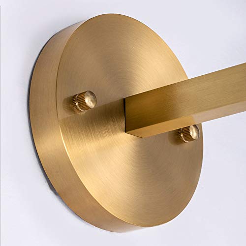 JORAsa Nordic Minimalist Wall Lamp Brass Bracket Fitting Modern Industrial E27 Socket Golden Finish Wall Lights Corridor Lighting Fixture Wall Sconce with Glass Shade for Living Room Loft Bar Kitchen steampunk buy now online