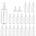 Spray Bottle,Fine Mist Mini Clear 80ml/2.7oz Spray Bottles,Small Reusable Empty Plastic Bottles with Atomizer Pumps (20 pack,2 Funnels included)