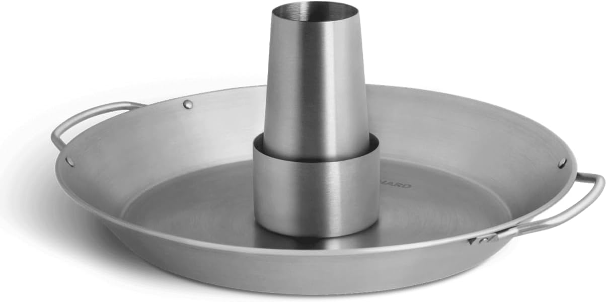 Burnhard Stainless Steel Chicken Roaster, Chicken Holder with Removable Aroma Container, Accessory for The Grill and Oven